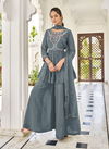 Ladies Flavour Aarzoo Chanderi Silk Sharara Readymade Suits